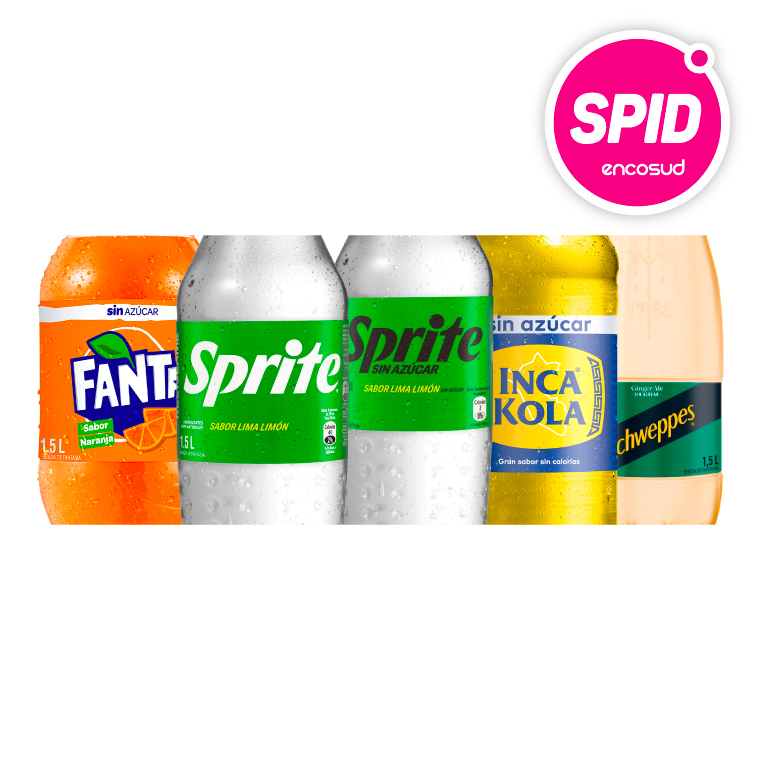 25 Dic – SPID – Bebidas Fanta, Sprite, Schweppes, Inca Kola Botellas 1.5L