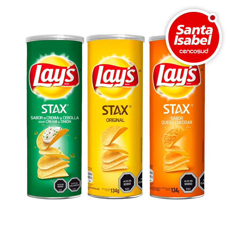 Lay's Stax en oferta pagando con CencoPay en Santa Isabel