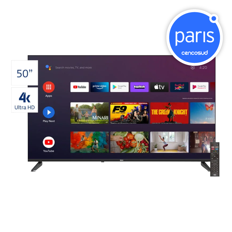 Smart TV 50" en oferta pagando con CencoPay en Paris