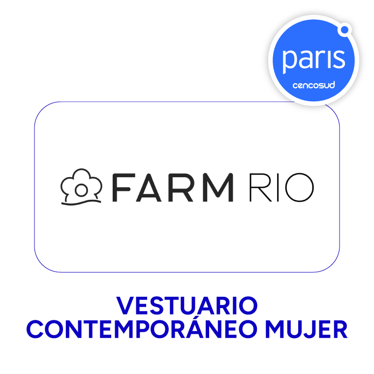 Vestuario Contemporaneo Mujer Farm Rio en oferta pagando con CencoPay en Paris.