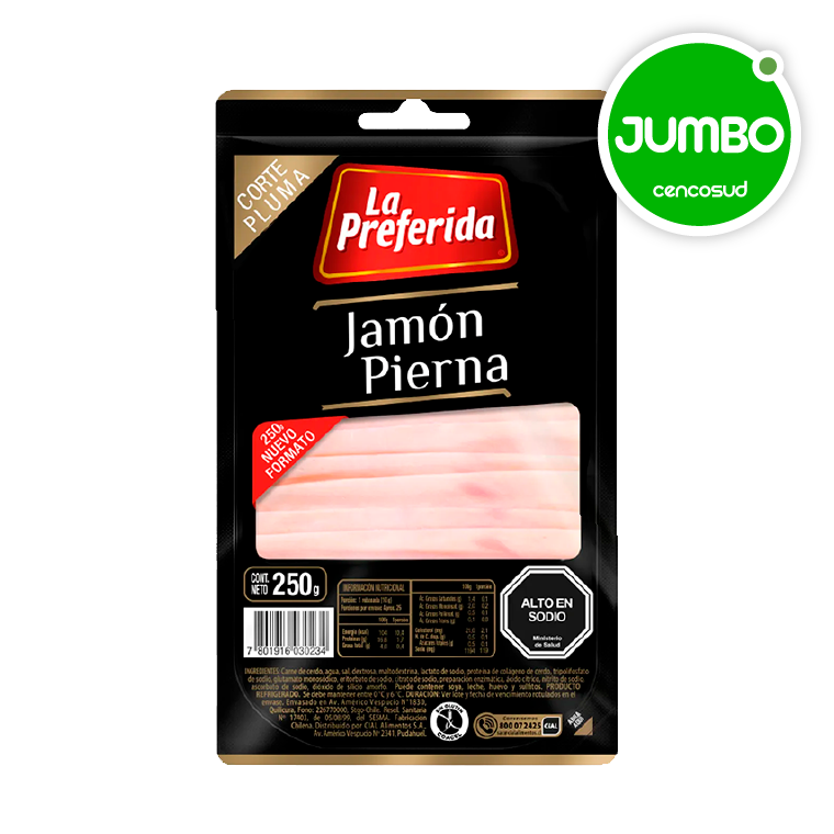 Jamón pierna en oferta pagando con CencoPay en Jumbo