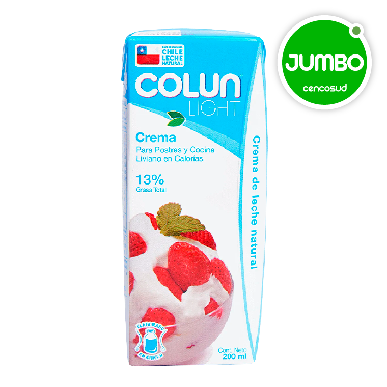 Crema Light en oferta pagando con CencoPay en Jumbo