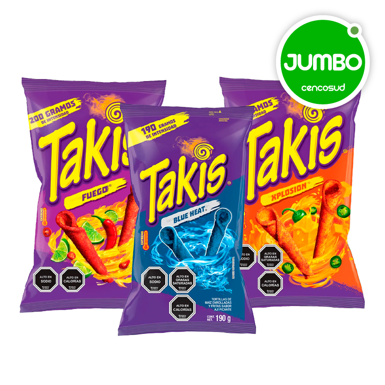 Takis en oferta pagando con CencoPay en Jumbo