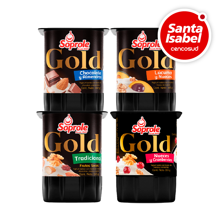 Yoghurt Gold en oferta pagando con CencoPay en Santa Isabel