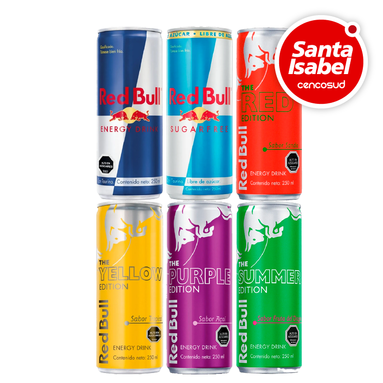 Red Bull en oferta pagando con CencoPay en Santa Isabel