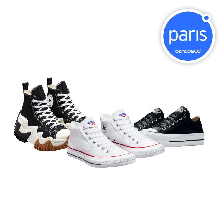 Zapatillas Converse en oferta pagando con CencoPay en Paris