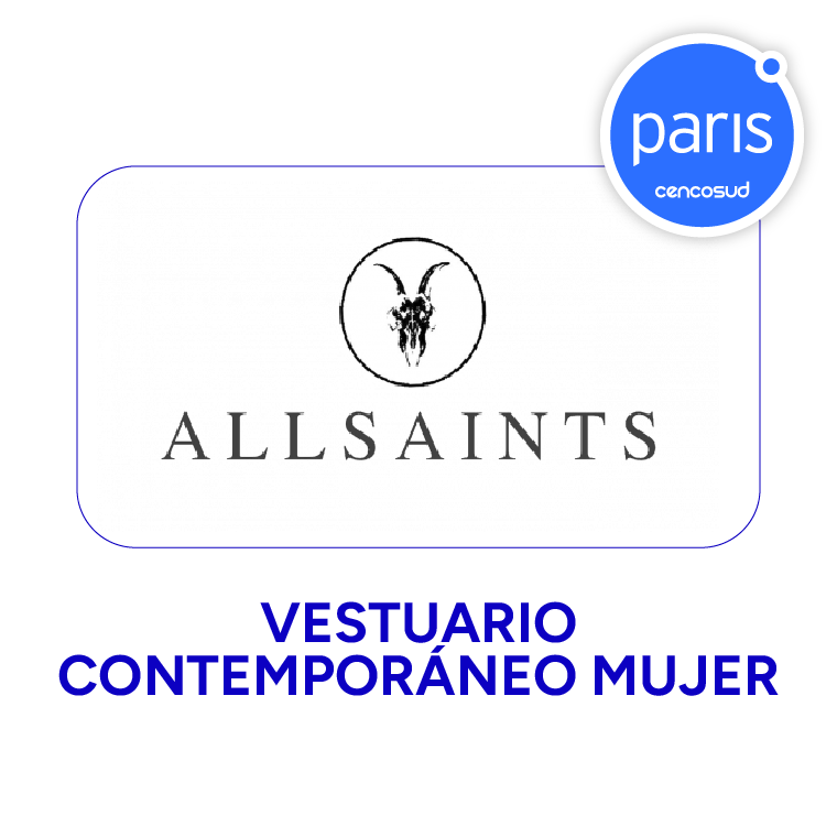 Vestuario Contemporáneo Mujer All Saints en oferta pagando con CencoPay en Paris