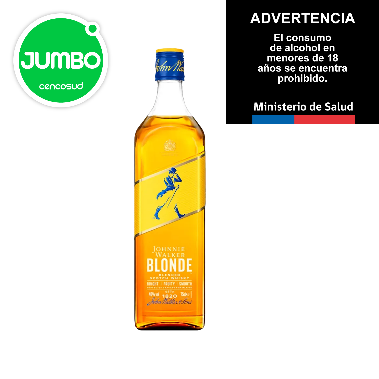 Whisky Blonde en oferta pagando con CencoPay en Jumbo