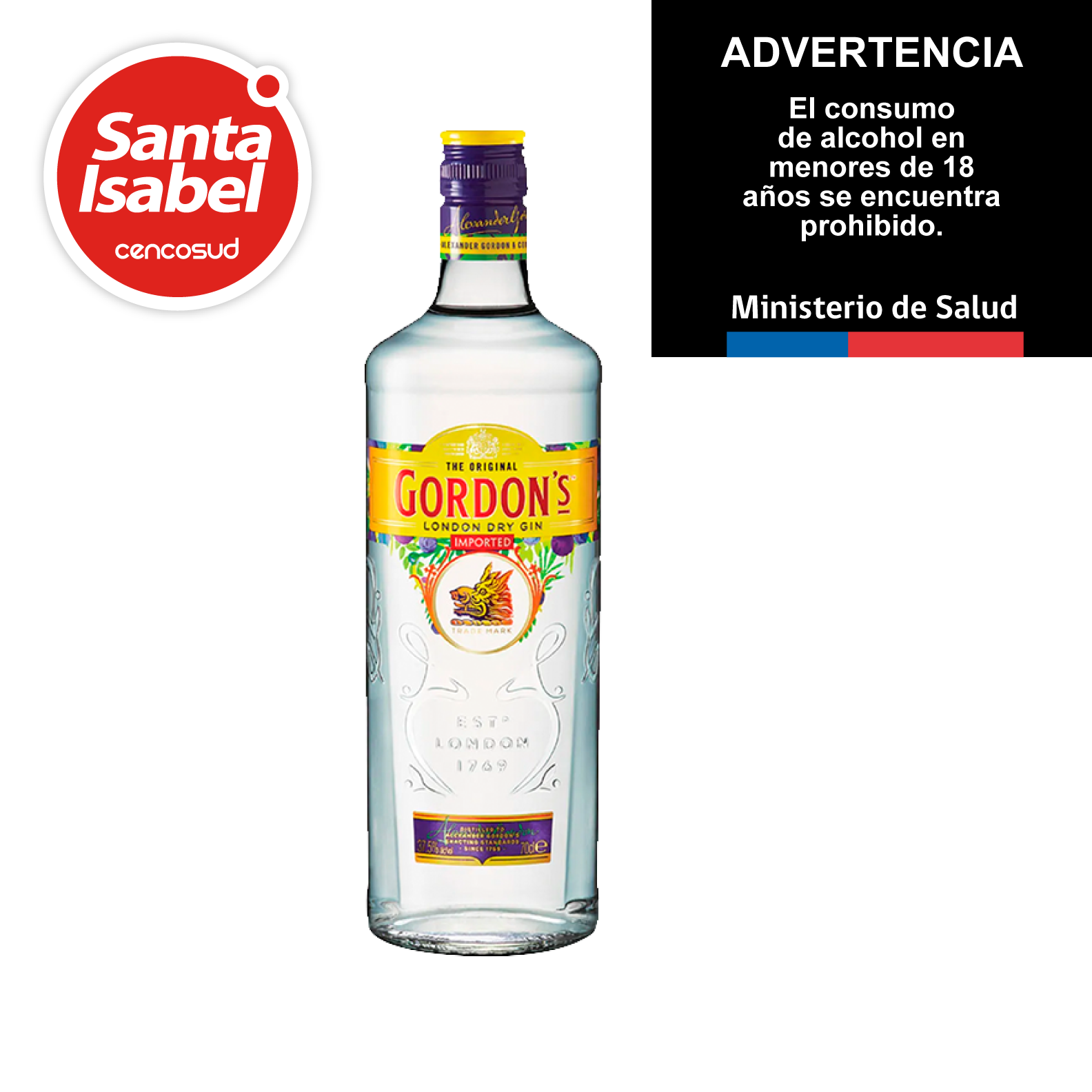 Gin en oferta pagando con CencoPay en Santa Isabel