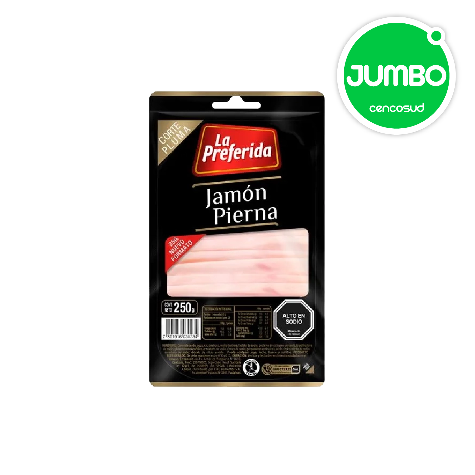 Jamón Pierna en oferta pagando con CencoPay en Jumbo