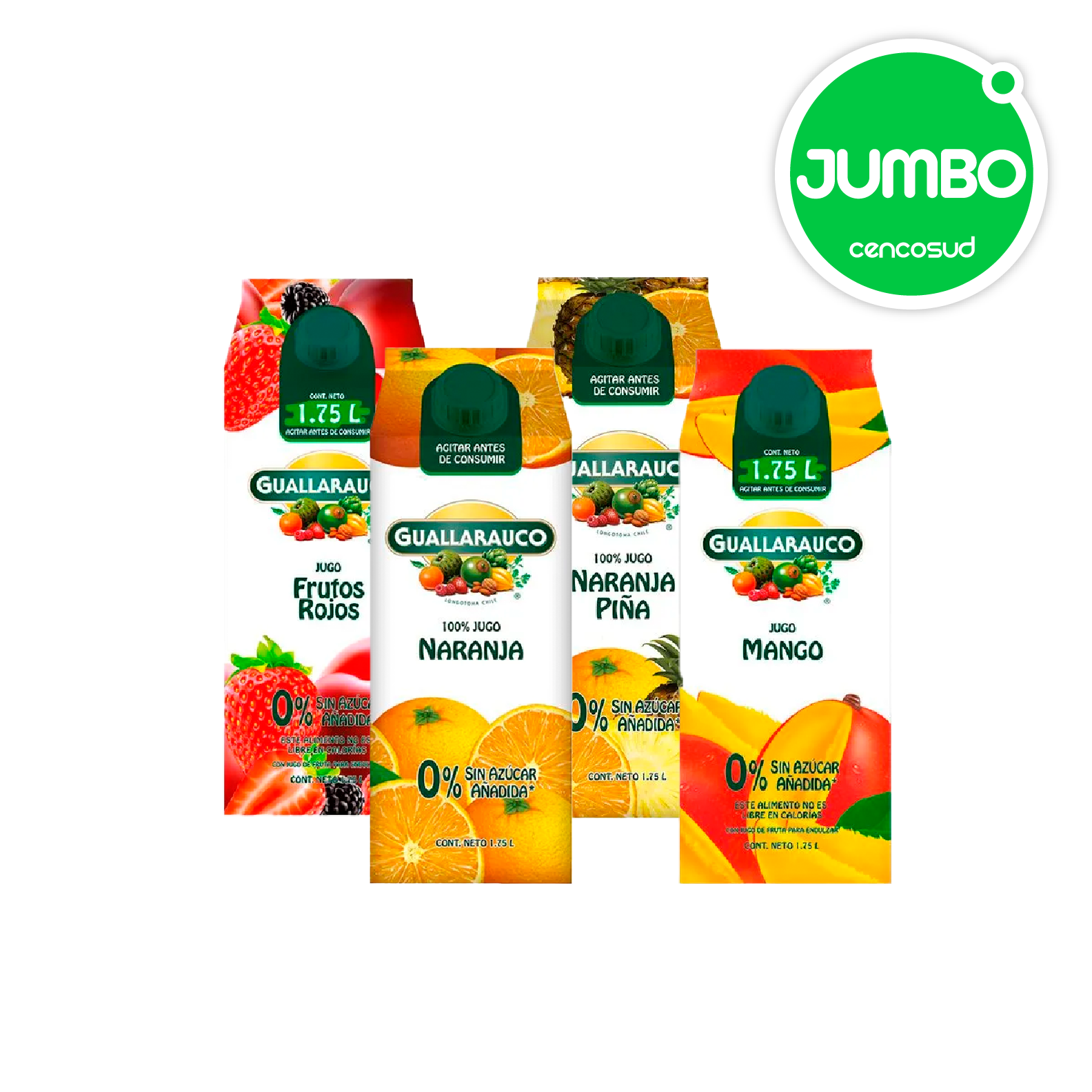 Jugo Guallarauco en oferta pagando con CencoPay en Jumbo