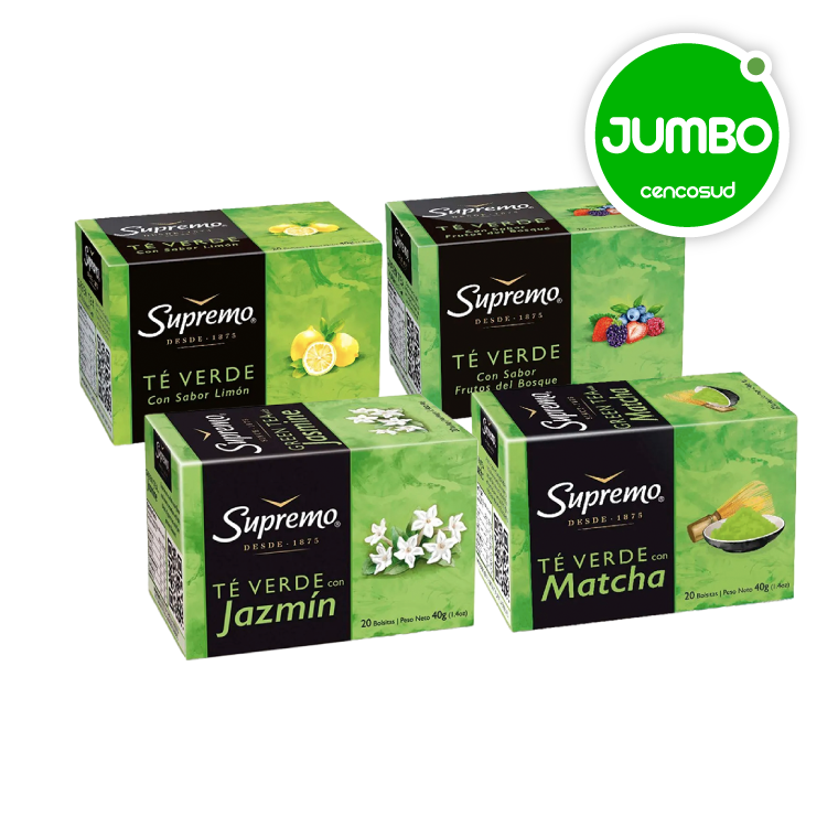 Té Verde en oferta pagando con CencoPay en Jumbo