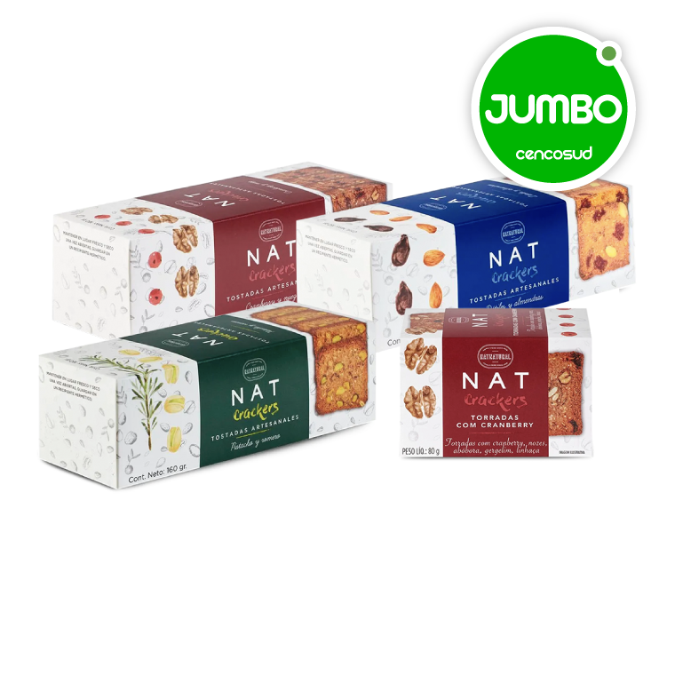 Galletas Natcrackers en oferta pagando con CencoPay en Jumbo