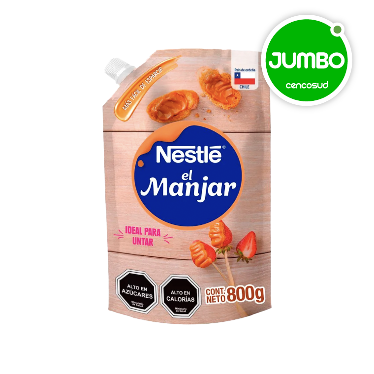 Manjar en oferta pagando con CencoPay en Jumbo