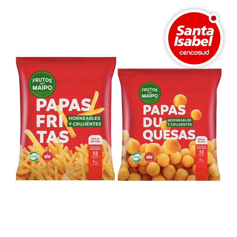 Papas Pre Fritas y Duquesas en oferta pagando con CencoPay en Santa Isabel