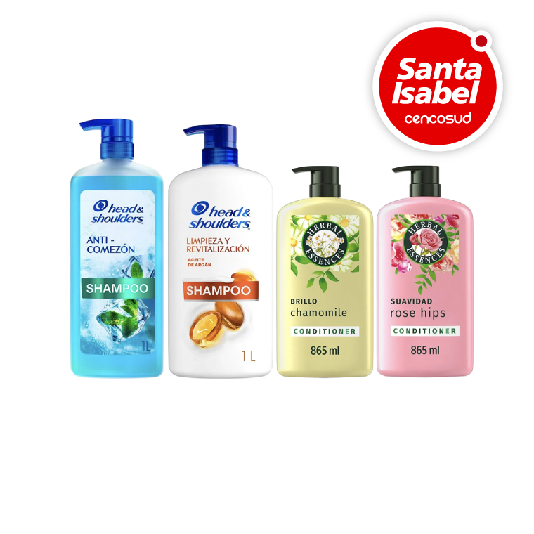 Head & Shoulders y Herbal Essences en oferta pagando con CencoPay en Santa Isabel