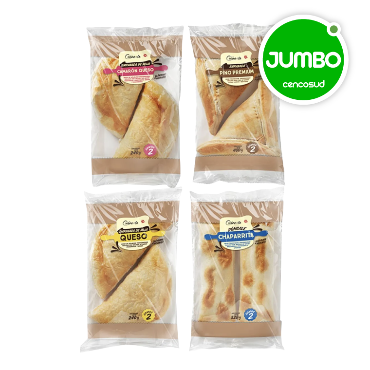 Pack Empanadas en oferta pagando con CencoPay en Jumbo