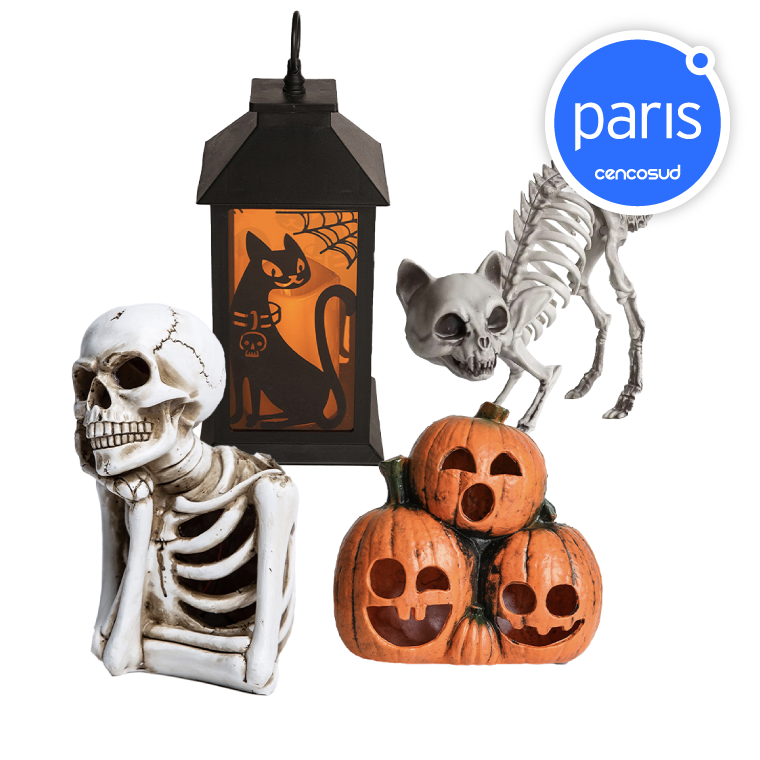 Decoración Halloween en oferta pagando con CencoPay en Paris