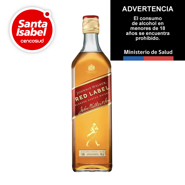 Whisky Red Label en oferta pagando con CencoPay en Santa Isabel