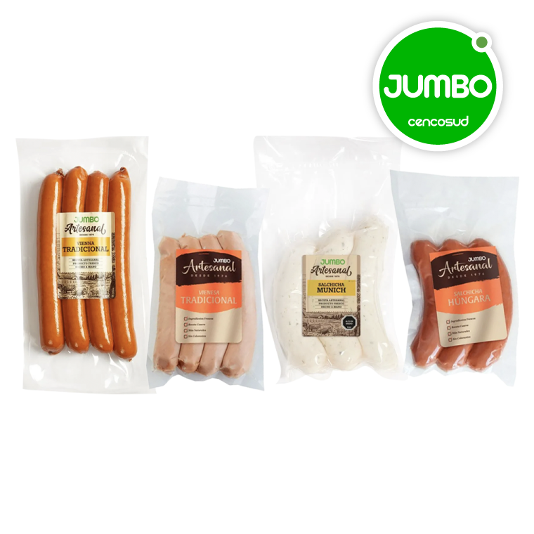 Salchichas Vienas Vienesas en oferta pagando con CencoPay en Jumbo