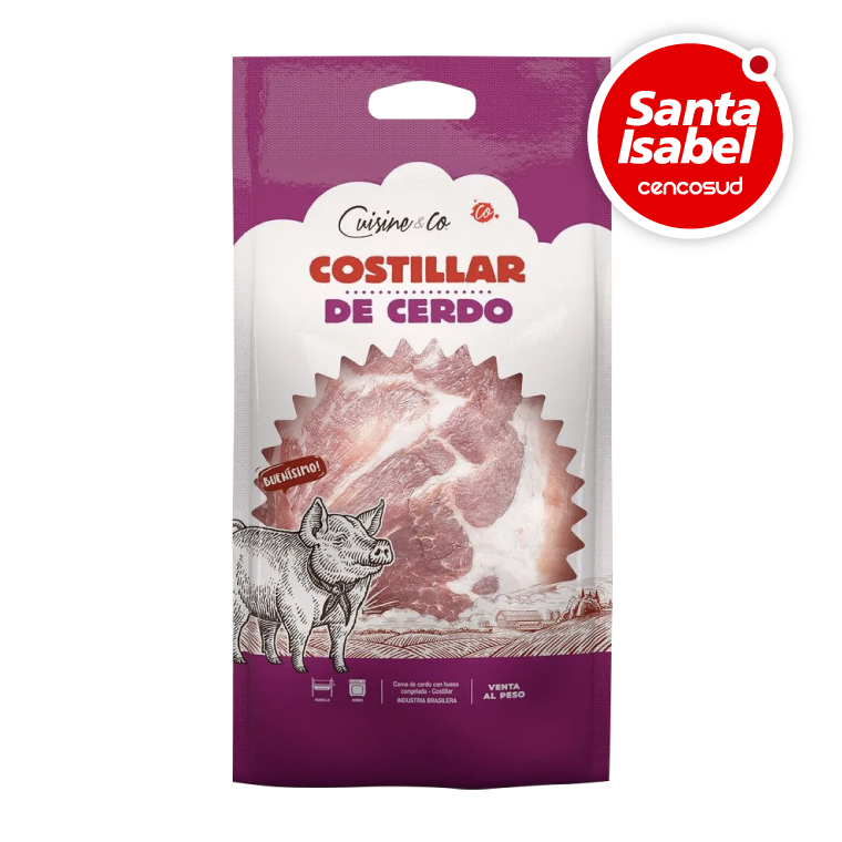 Costillar de Cerdo en oferta pagando con CencoPay en Santa Isabel