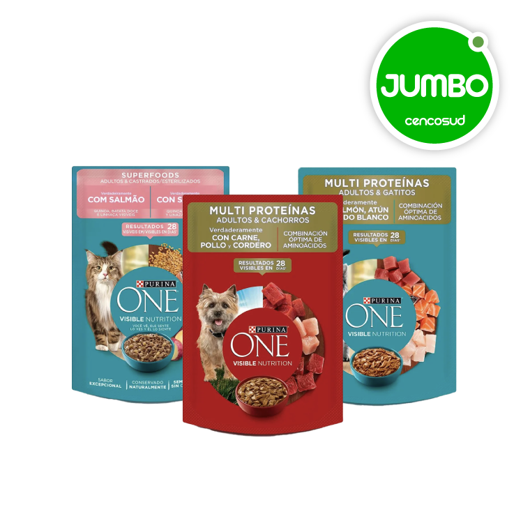 Alimento Húmedo Perro Gato Purina en oferta pagando con CencoPay en Jumbo