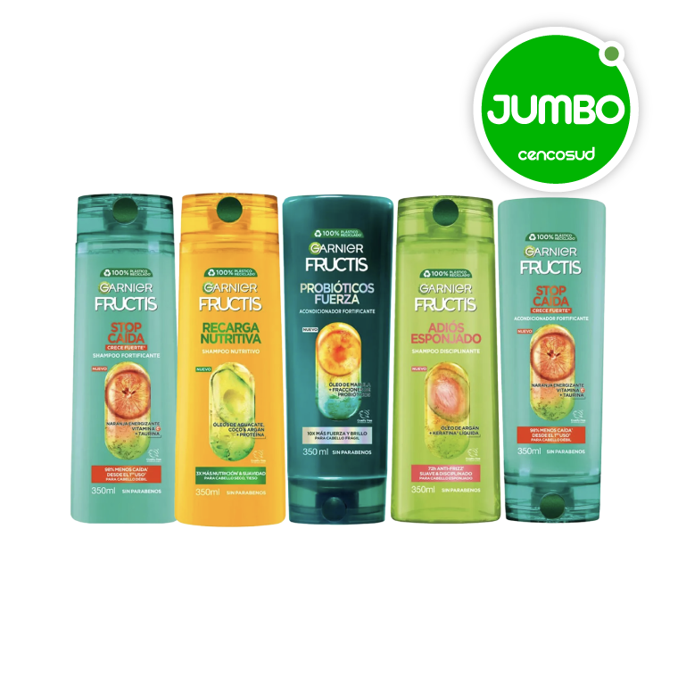 Shampoo Acondicionador Garnier Fructis en oferta pagando con CencoPay en Jumbo