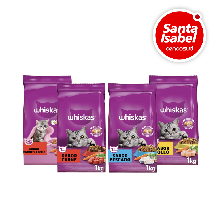 Alimento Gato y Gatito Whiskas en oferta pagando con CencoPay en Santa Isabel