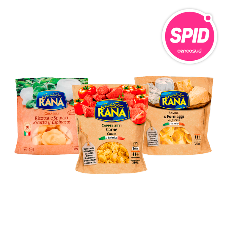 Pastas Frescas Rana 250g en oferta pagando con CencoPay en SPID