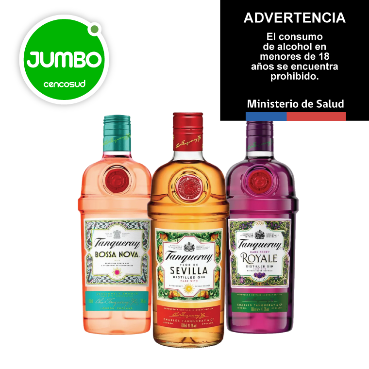 Gin Tanqueray Seleccionados en oferta pagando con CencoPay en Jumbo