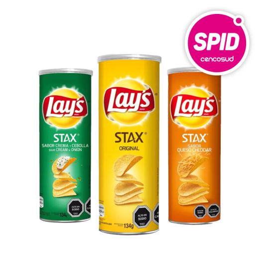 Papas Fritas Lays Stax en oferta pagando con CencoPay en Spid