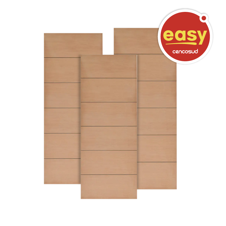 Puerta Interior Milano Enchapada Multimarca 80x200cm, 75x200c o 70x200cm en oferta pagando con CencoPay en Easy