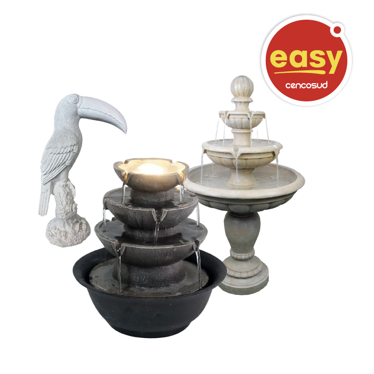 Todo Fuentes y Figuras Decorativas Outzen en oferta pagando con CencoPay en Easy