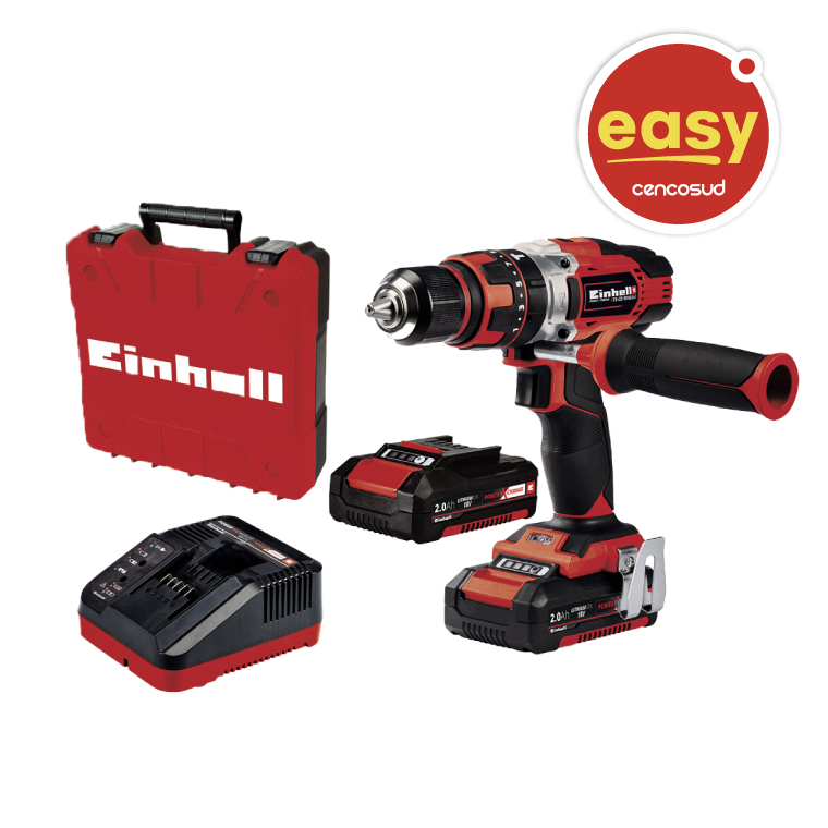 Taladro Inalámbrico Einhell 18V + 2 Baterías 2.0Ah en oferta pagando con CencoPay en Easy