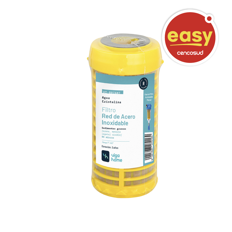 Filtro con Red Acero Inoxidable Vigahome 90 Micras en oferta pagando con CencoPay en Easy