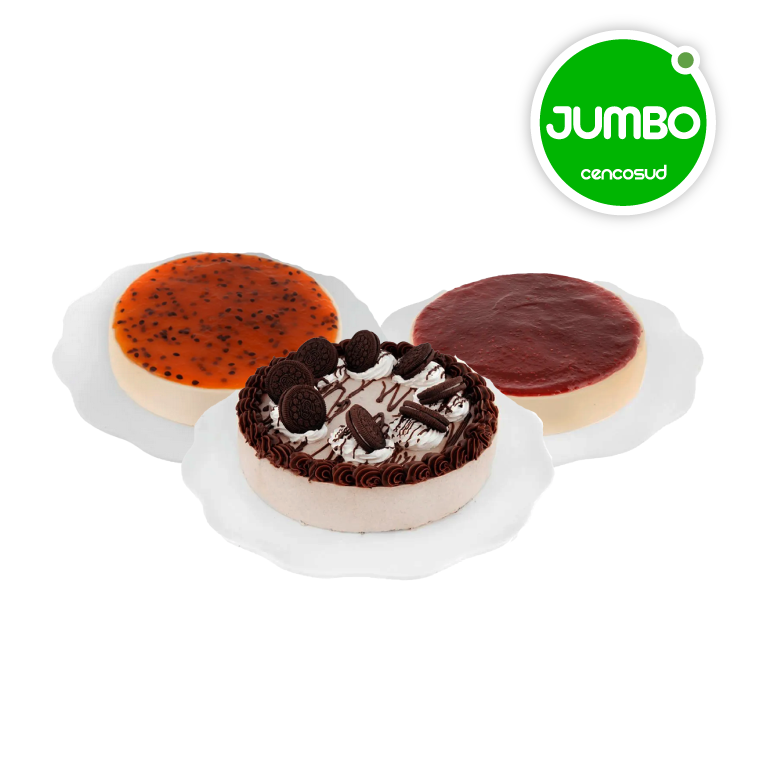 Cheesecake Oreo Frambuesa Maracuyá en oferta pagando con CencoPay en Jumbo