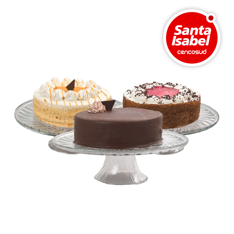 Torta Sacher Guinda Lúcuma Manjar en oferta pagando con CencoPay en Santa Isabel