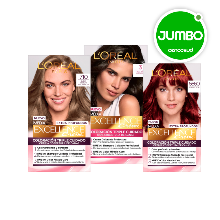 Tinturas Excellence Creme en oferta pagando con CencoPay en Jumbo