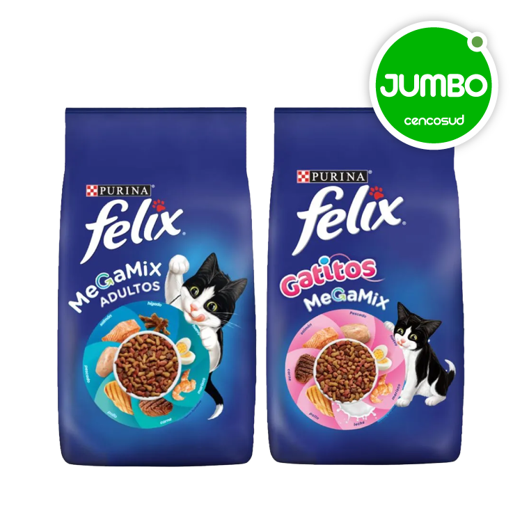 Alimento Gato o Gatito Felix Megamix en oferta pagando con CencoPay en Jumbo