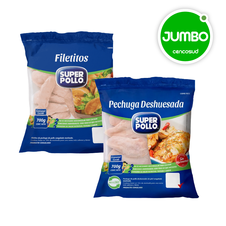 Pechuga Deshuesada Filetes de Pollo en oferta pagando con CencoPay en Jumbo