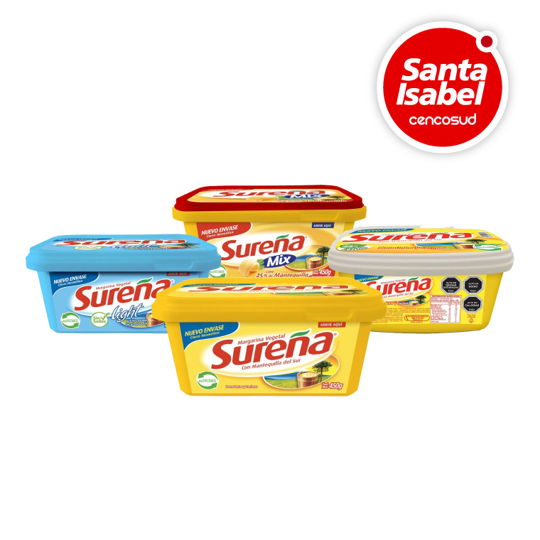 Margarinas Sureña en oferta pagando con CencoPay en Santa Isabel