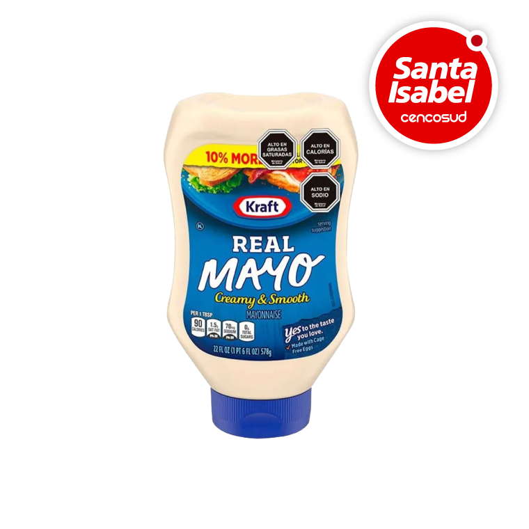 Mayonesa Kraft Squeeze en oferta pagando con CencoPay en Santa Isabel