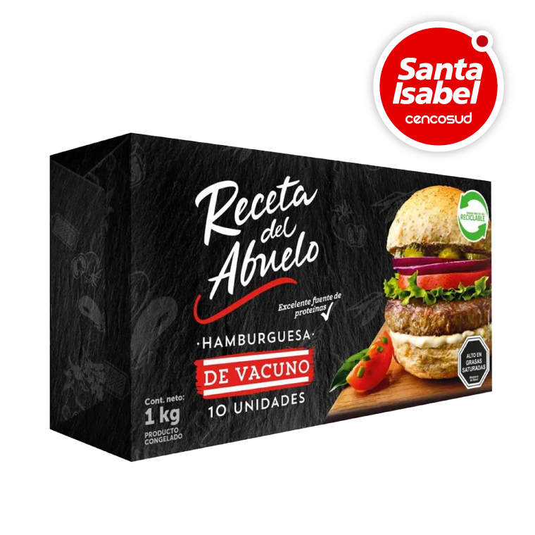 Hamburguesas del Abuelo en oferta pagando con CencoPay en Santa Isabel