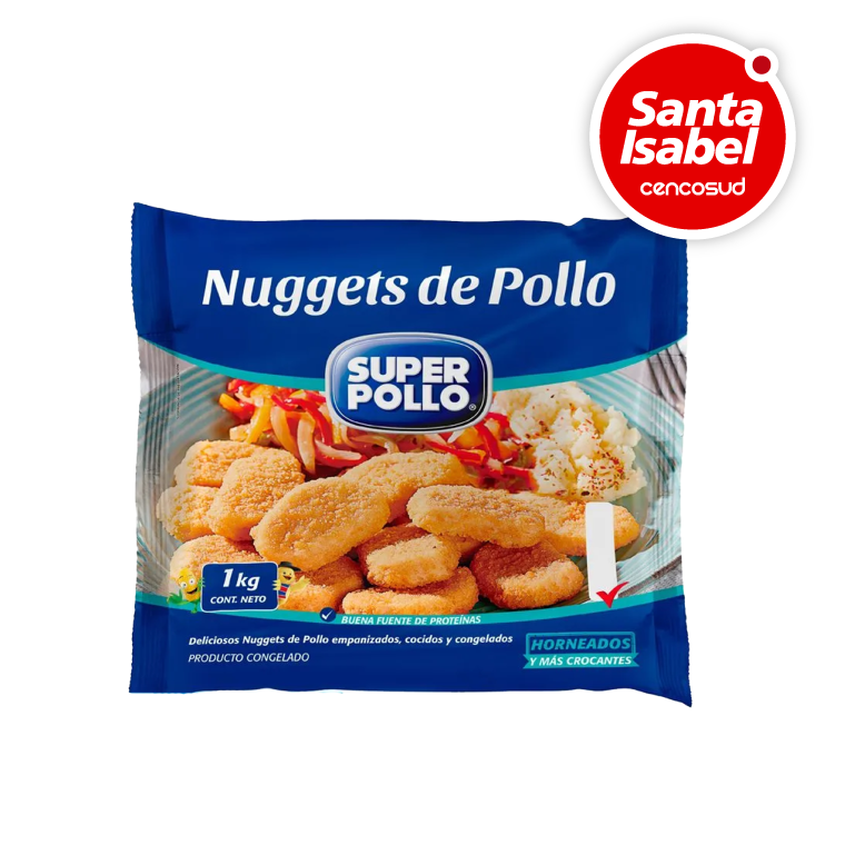 Nuggets de Pollo 1kg Super Pollo en oferta pagando con CencoPay en Santa Isabel