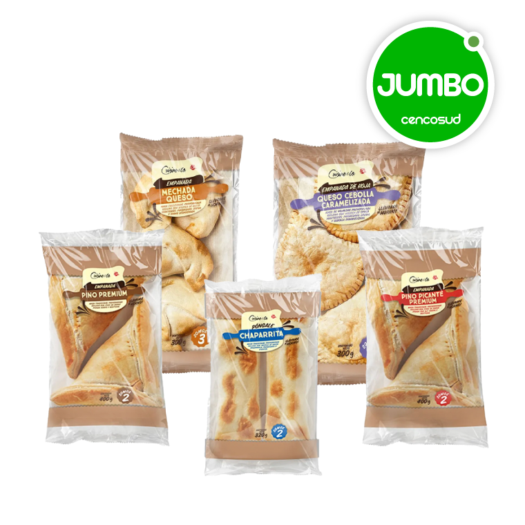 Empanadas en oferta pagando con CencoPay en Jumbo