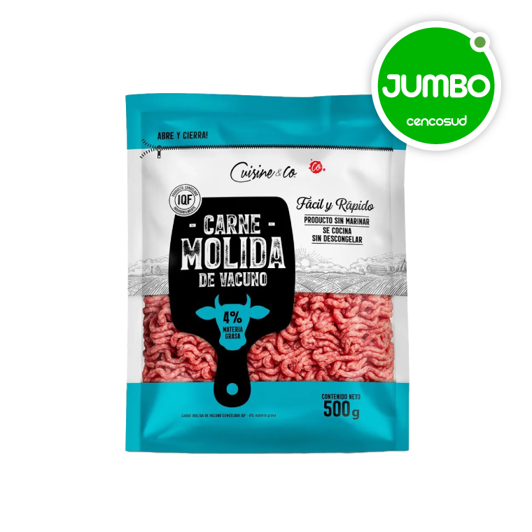 Carne Molida en oferta pagando con CencoPay en Jumbo