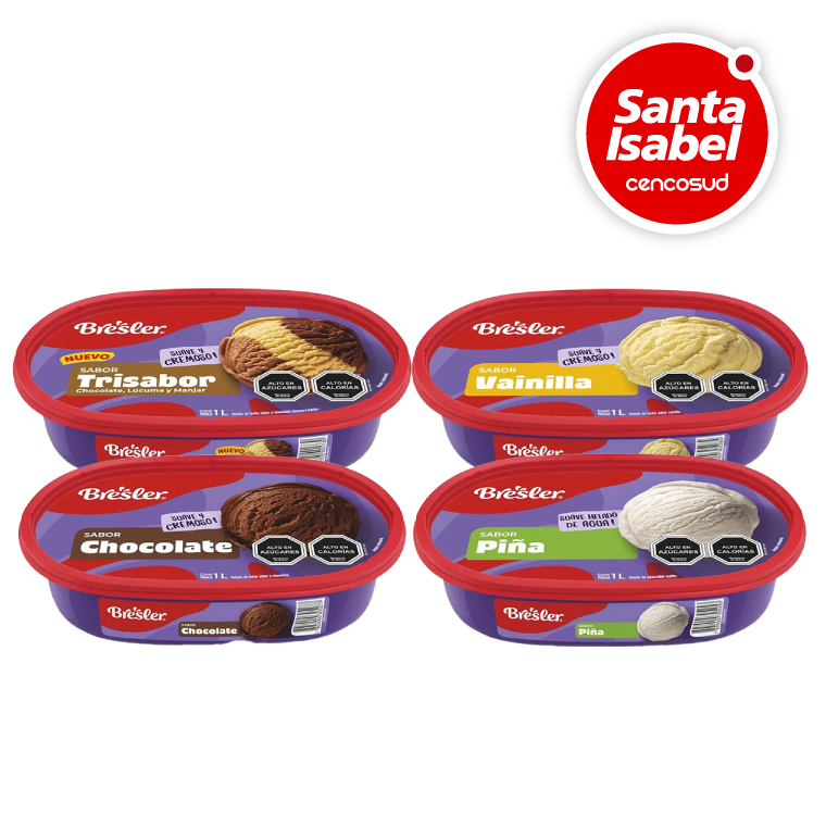 Helados Bresler en oferta pagando con CencoPay en Santa Isabel