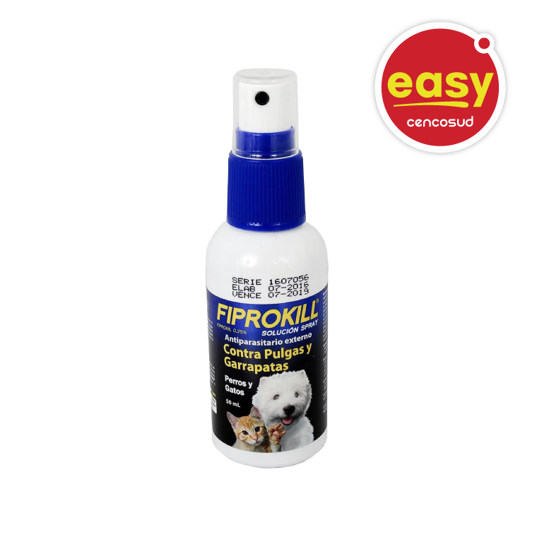 Antiparasitario Externo Contra Pulgas y garrapatas 50ml Fiprokill Drag Pharma en oferta pagando con CencoPay en Easy