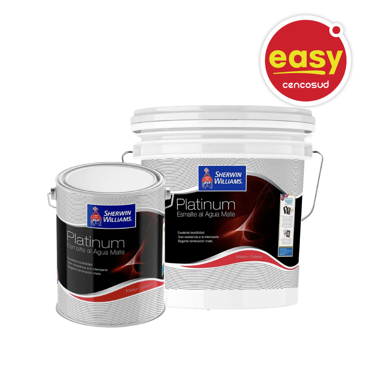 Esmalte Al Agua Platinum Sherwin Williams en oferta pagando con CencoPay en Easy