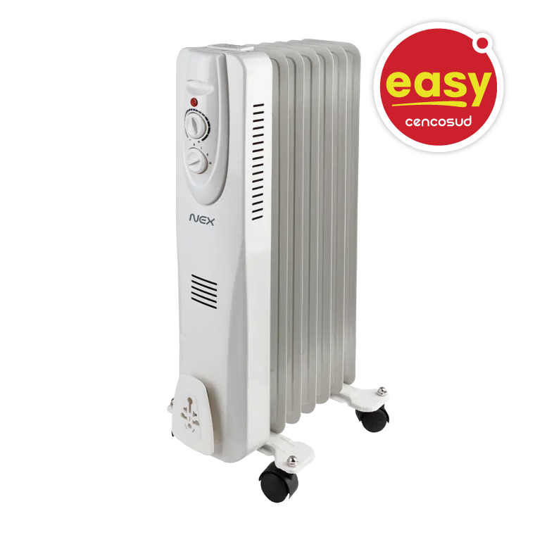 Estufa Oleo Eléctrica Nex OLEO007 1500W Blanco en oferta pagando con CencoPay en Easy.